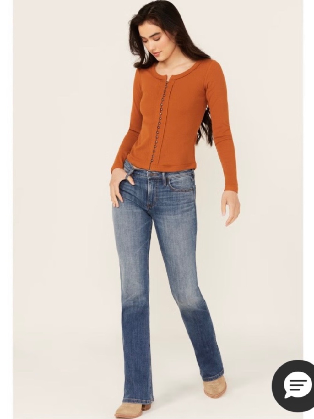 IDYLLWIND REBEL MID RISE BOOTCUT JEANS 4 Long